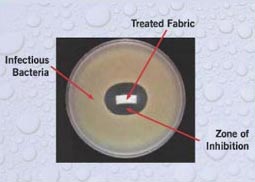Infections Bacteria - Trusted Fabric -  Zone of Inhibition
