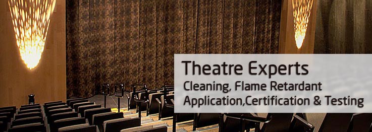 Theatre Experts. Cleaning, Flame Retardant Application,Certification & Testing