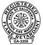 California Registered Fire Retardant